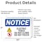 Signmission Electric Fence Do Not Climb Sign, Vinyl Decal, 10in W x 7in L, 2PK OS-2PACK-NS-D-710-L-11624 - alternate 4